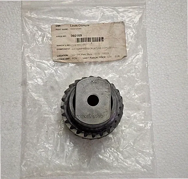 ATLAS COPCO AIR COMPRESSOR GA-37 GEARWHELL 1202 6553 00