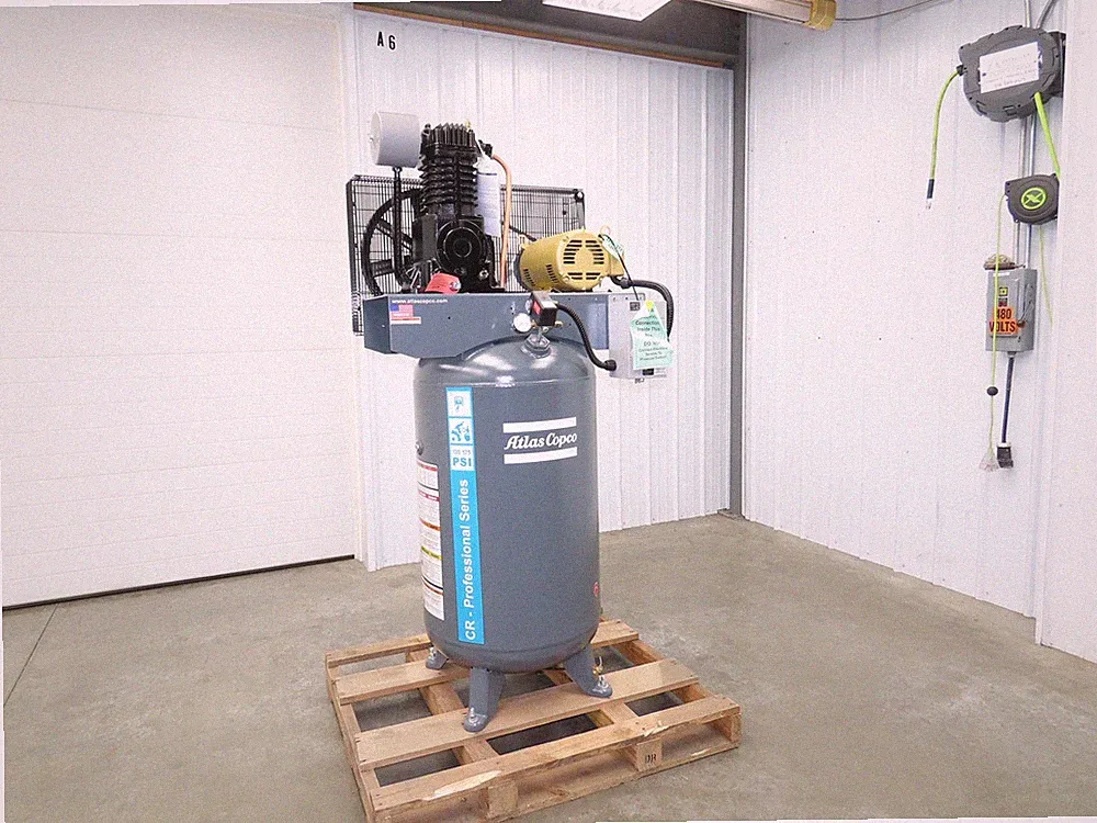 Atlas Copco CR5 Reciprocating Air Compressor 17.4CFM 5HP 460V 3Ph 80 Gal