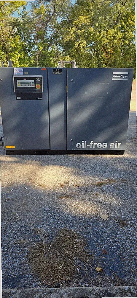 ATLAS COPCO OIL FREE AIR COMPRESSOR ZR90 3565 RPM 119 HP