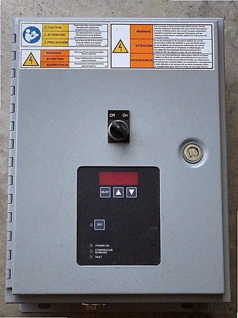 ATLAS COPCO QUINCY AIR COMPRESSOR CONTROLS SIMPLEX CONTROL PANEL SX N1 460V AC