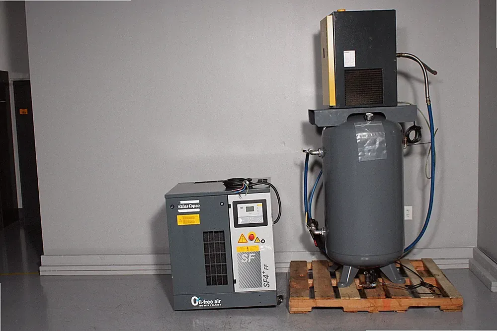 Atlas Copco SF4+ 5HP Air Compressor With TBH 9 Air Dryer and A10046 80-Gal Tank