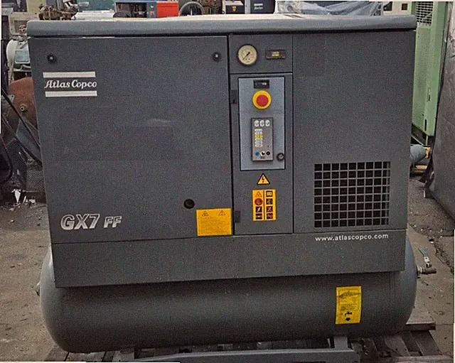 Used 10HP Atlas Copco Rotary Compressor Gx7FF*