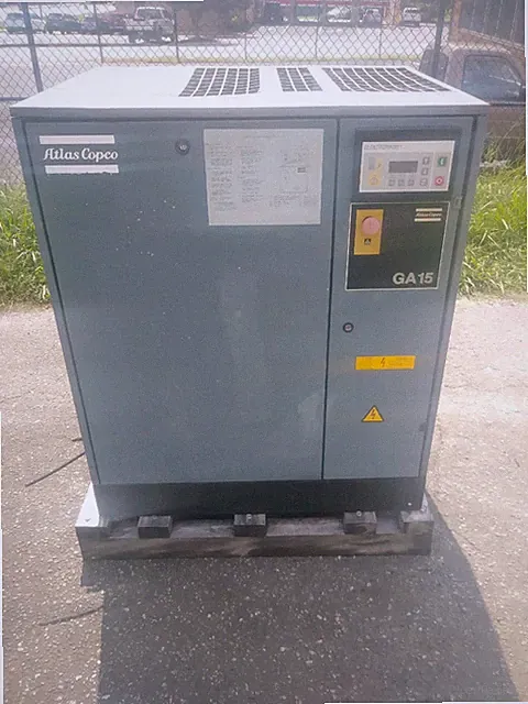 Used 20 HP Atlas Copco GA-15 Rotary Compressor*